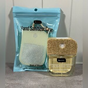 B-Pure Champagne Hand Sanitizer Spray with Matching Glitter Case